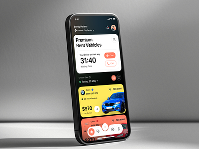 Premium Rent Car App agency app car dealer mobile premium rental trade ui vehicle