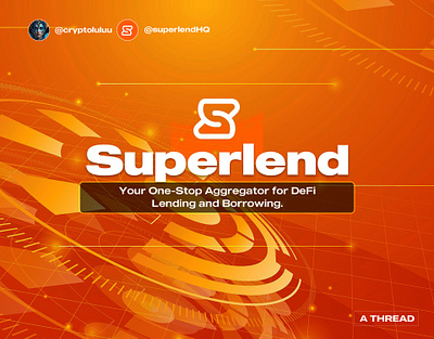 Superlend branding graphic design