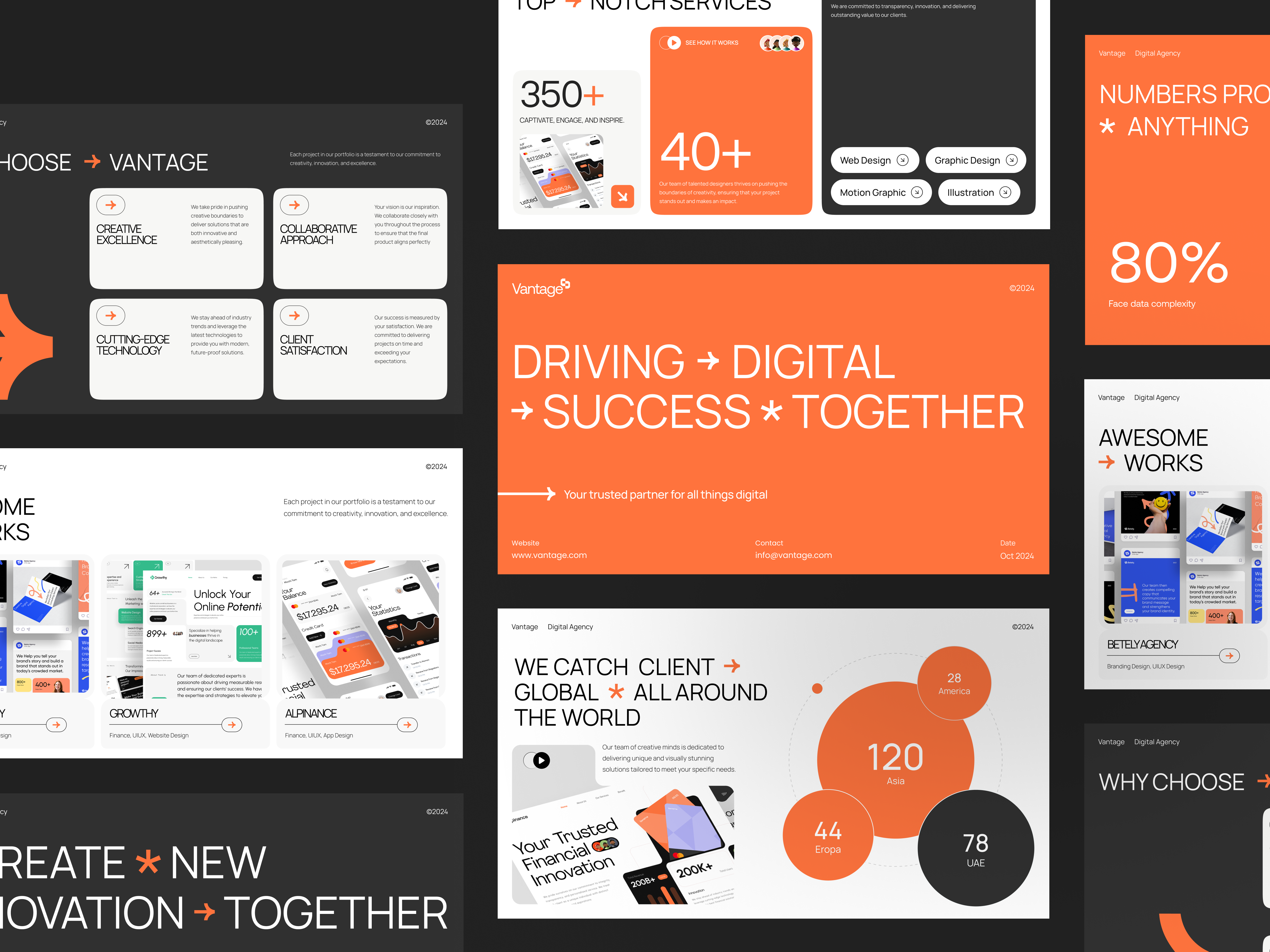 Vantage - Digital Marketing Agency Pitch Deck branding company data deck digital agency digital marketing graphic design keynote logo marketing template pattern pitch pitchdeck pitching power point ppt presentation slide deck template typography