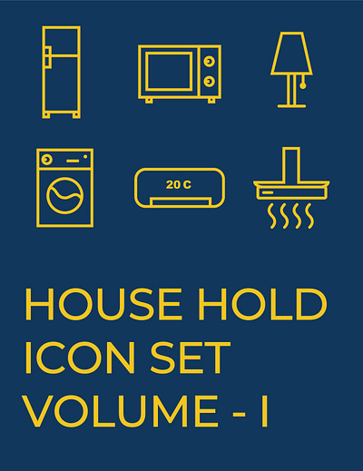 Household icon set Static | Animated | Lottie | Aep | Svg | Png aep ai animated branding design free download gif graphic design household icon iconography illustration lottie png static svg ui ux vector