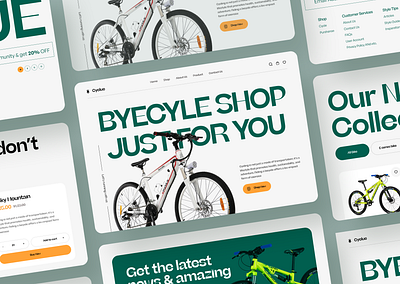 E-commerce Cycle Store Website cycle shop cycle shop website cycle store homepage cycling e commerce ecommerce cycle store ecommerce website ecommerce website design landing page online shop online shop website online shopping shop shopify shopping shopping app trend uiux design webdesign woocommerce