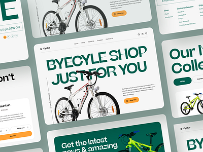 E-commerce Cycle Store Website cycle shop cycle shop website cycle store homepage cycling e commerce ecommerce cycle store ecommerce website ecommerce website design landing page online shop online shop website online shopping shop shopify shopping shopping app trend uiux design webdesign woocommerce