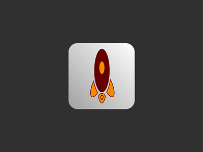 Daily UI #005 App Icon app icon logo rocket ui