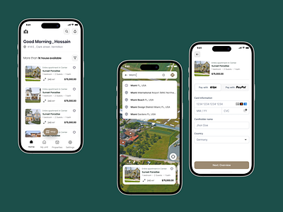 Property listing app 3d dashboard dashboarddesign graphic design minimaldesign motion graphics property propertyfinder realestate searchfilters ui uidesign