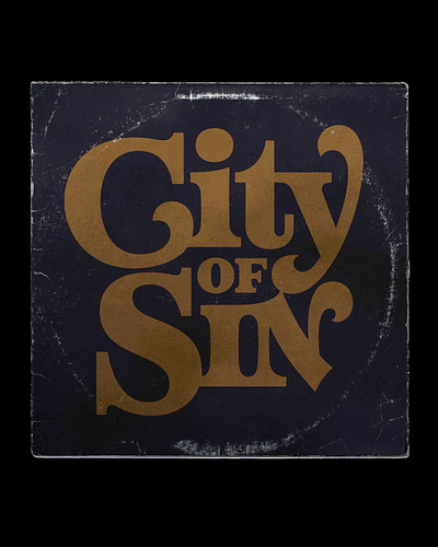 City of Sin design font handlettering illustration lettering texture typeface typography ui vintage