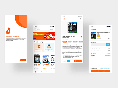 Daraz App UI Design 3d animation branding daraz app daraz redesign design ecommerce app graphic design illustration logo nepali app ui ui design uiux uiuxcreative ux vector