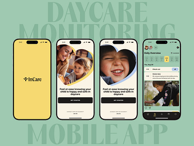 Daycare Monitoring App app child daycare kid mobile school ui ux