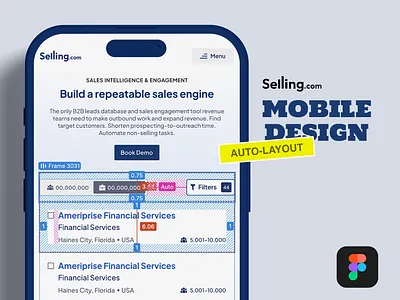 Mobile UI Design - B2B Data Industry auto layout figma html mobile design mobile uiux prototype ui uiux ux