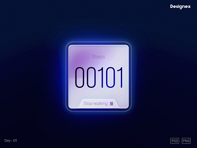 Step Counter [Day 1] 101 casestudy day1 design graphic design step stepcounter ui