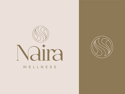 Naira graphic design graphic designer logo luxury typography wellness