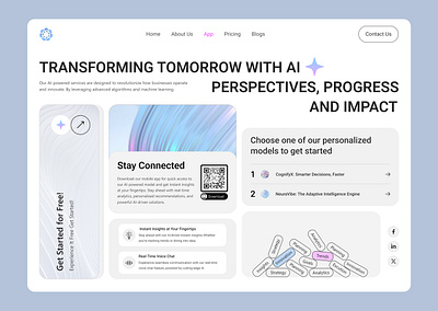 Ai Website ui ux design web design