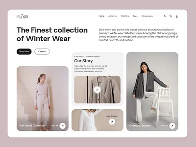 Elorii Ecommerce Website Design ecommerce ui figma ui ux web ui