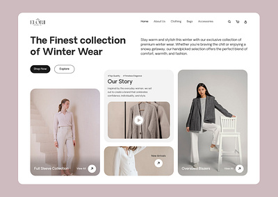 Elorii Ecommerce Website Design ecommerce ui figma ui ux web ui