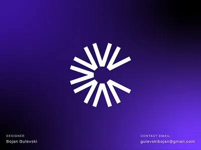 Radial C Logo circular letter c logo logo design motion radical rotation