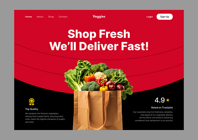 Veggies Website figma ui ux design web ui website design