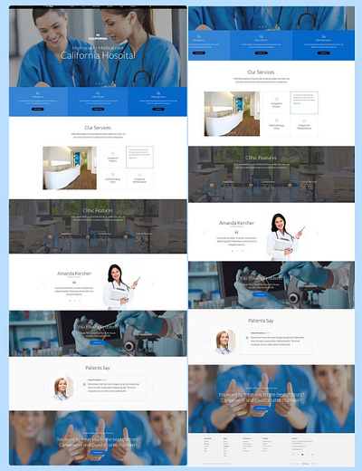 Hospital & Clinic Website 3d animation branding clinic demo hospital website doctor personal website doctor website elementor expert hospital hospital clinic website jk jakaria landing page design personal website ui web expert website design website designer wordpress developer wordpress expert b wordpress hospotal website demo