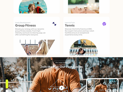 Athletics Club Landing concept frontend ui uxdesign webdesign wellness