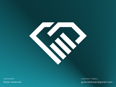 Diamond + Handshake Logo agreement connection diamond handshake logo design partnership trust