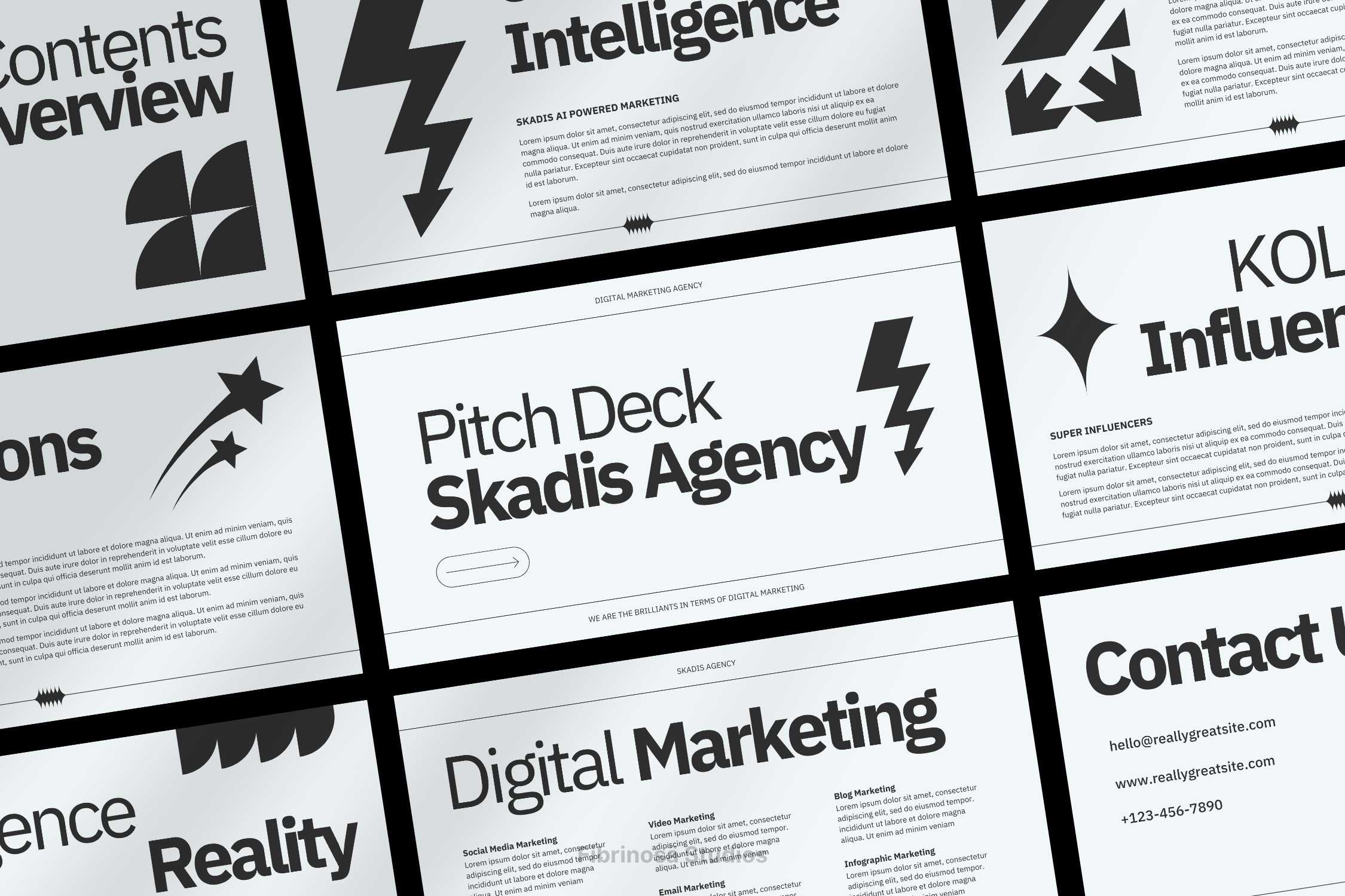 Pitch Deck - Skadis Agency branding business keynote marketing pitch pitch deck powerpoint presentation