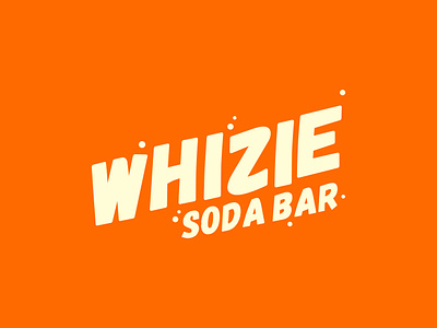 Whizie Soda Bar graphic designer logo logo design playful soda typography