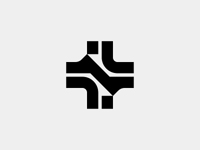 Cross abstract mark cross lines directions logo logotype mark minimalistic minimalism