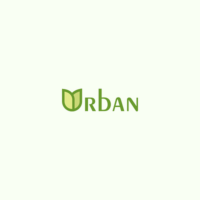 Urban Logo Design brand branding design identity leaf logo minimal minimalist modern natural urban