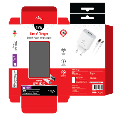 Packaging Design charger packaging graphics design illustrations illustrator logo mockup product branding product packaging product packet