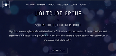 LIGHTCUBE GROUP WEBSITE branding graphic design seo ui website