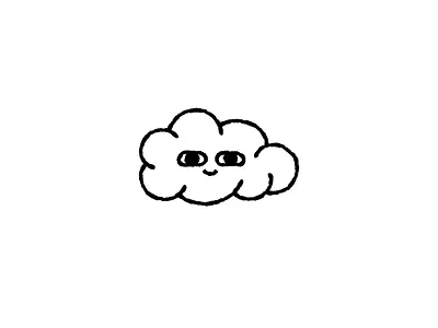 🌩️PMS🌩️ 2d animation character design cloud illustration line pms rain rainbow