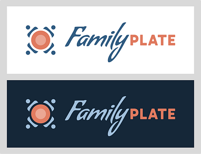 FamilyPlate logo app branding family logo plate recipe