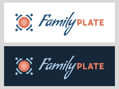 FamilyPlate logo app branding family logo plate recipe