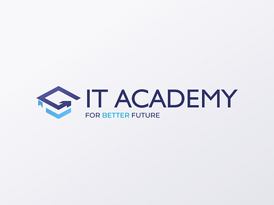 IT Academy - Logo (final design) branding corporate identity e learning it course logotype modern logo tech industry