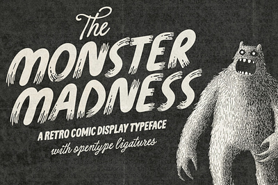 Monster Madness Display Typeface comic comic book display font halloween horror monster october retro signage typeface typography