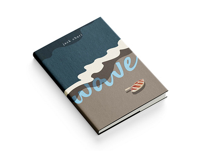 "Wave" Book Cover Design adobe authors book book cover book cover design bookcover creative design design graphic design illustration minimal minimalistic modern typography