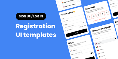 Registration UI app design registration ui ux