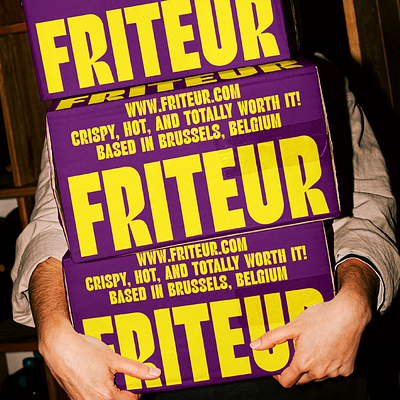 FRITEUR | Belgian Fries | Branding | Product Design belgium fries brand design brand identity branding branding inspo design food label food packaging french fries graphic design identity inpiration label design logo logo design packaging product design