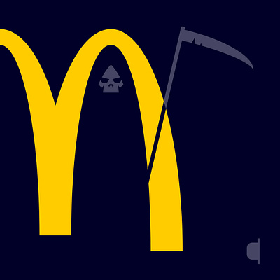 Death at McDonalds conceptual conceptual illustration death editorial editorial illustration grimreaper mcdonalds vector