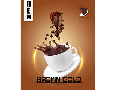 BrownGold Coffee packaging branding design graphic design illustration logo packaging