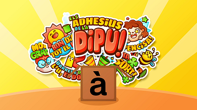 Els Adhesius de la Dipu! - Video Promo animation branding chibi illustration kawaii motion graphics stickers ui vector