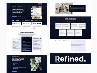 Refined Commerce - ecommerce Agency UK 2024 agency agency uk bold business clean design development ecommerce ecommerce agency hyvä magento shopify ui uk ux uxui web design website