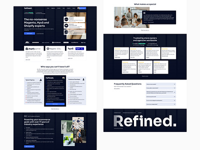 Refined Commerce - ecommerce Agency UK 2024 agency agency uk bold business clean design development ecommerce ecommerce agency hyvä magento shopify ui uk ux uxui web design website