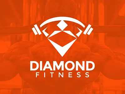 Diamond Fitness Logo Design brand logo diamond fitness logo graphic design logo logo design logo presentation logofolio