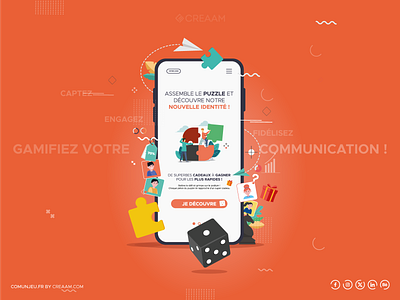 Gamification of communication animation branding gamification of communication graphic design logo ui