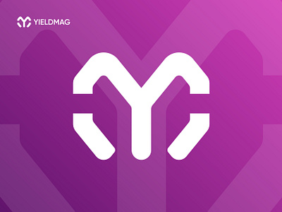 Yieldmag - Logo Design Concept blockchain branding creative crypto currency decentralized defi firelab focus lab hola lab logo logo design logo designer market modern nfts slack startup token web3