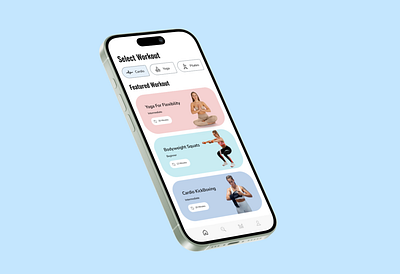 Fitness App || Home Screen app interface clean design design e commerce fitness app fitness goals fitness ui health app healthy lifestyle home screen design mobile design ui ui design uiux design user experience user interface visual design workout app