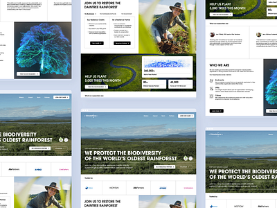 Environmental Conservation Charity - Alternative Website Design branding design figma graphic design motion graphics typography ui ux webflow website website design wix