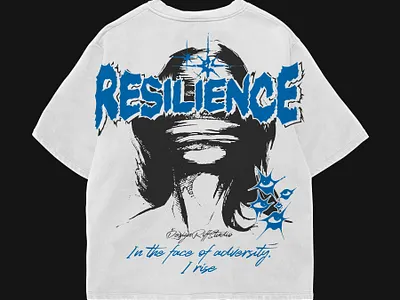 Resilience Streetwear T Shirt Design clothing graphic design illustration oversized resilience streetwear t shirt