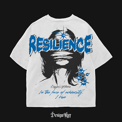 Resilience Streetwear T Shirt Design clothing graphic design illustration oversized resilience streetwear t shirt