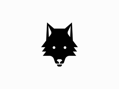 Geometric Wolf Logo abstract animal branding design dog emblem geometric icon illustration logo mark nature negative space pack sports tech vector wildlife wolf