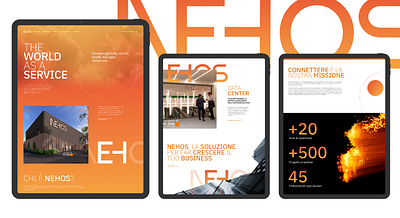 NEHOS website design ui visual design web